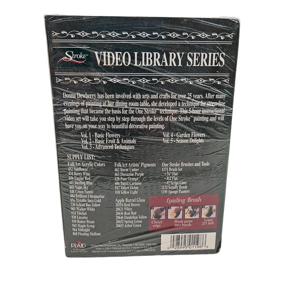 Plaid Folk Art One Stroke Wideo Library Series VHS Volumes 1-5 Donna Dewberry - Picture 4 of 9
